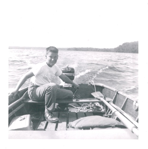 19540625 Ron At Uncle Harold's Cottage In WI